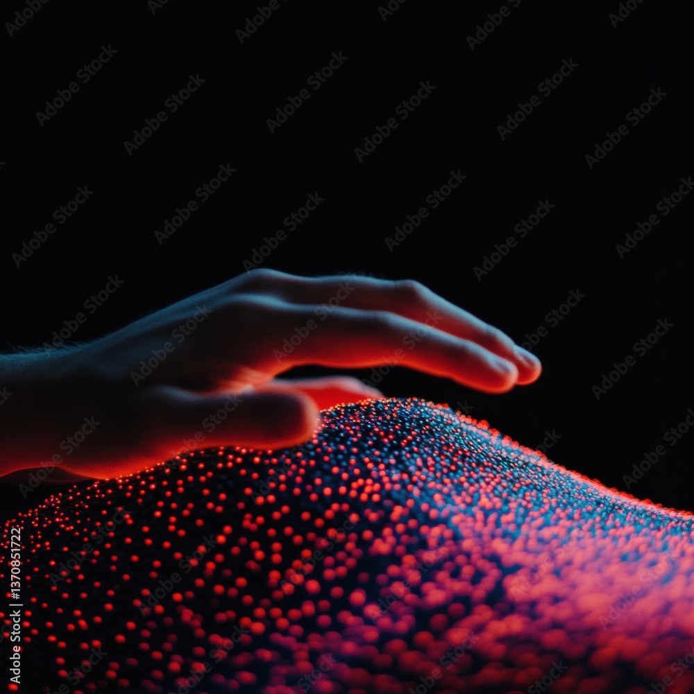 Poster Quantum Tactile Visualization Immersive Digital Interaction Revealing Emerging AI-Driven Sensory Interface Technologies in Cybernetic Design Landscape