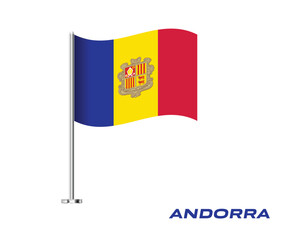 Flag Of Andorra, Andorra flag, National flag of Andorra. Table flag of Andorra.