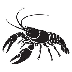 Detailed Crawfish Vector Illustration Seafood Delicacy and Culinary Design
