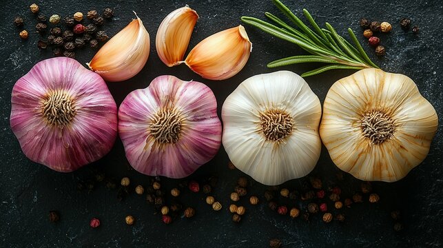 garlic and spices
