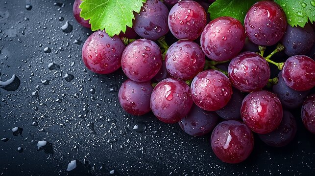grapes on the table