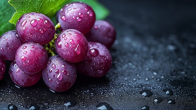 grapes on the table