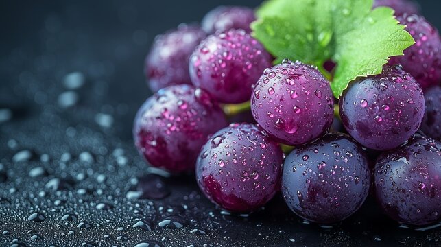 blueberries on a red background