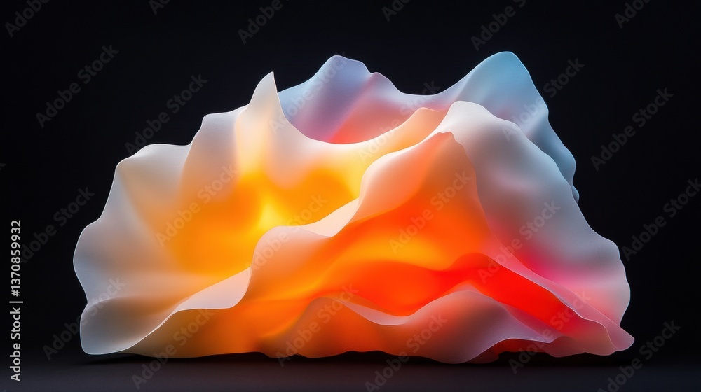 Poster Luminescent Data Terrain Immersive AI-Driven Visualization of Complex Information Flows in Translucent Volumetric Design for Next-Generation Analytics and Strategic Insight