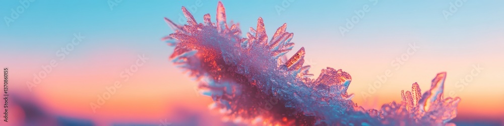 Poster crystalline frost horizons neuro-aesthetic macro visualization of elemental transformation in 8k cli