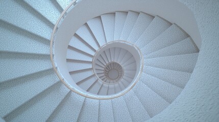 Fototapeta premium Spiral staircase ascending