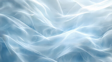 Obraz premium Ethereal blue and silver background with soft abstract landscape and textured design. Echoing Veil. Illustration