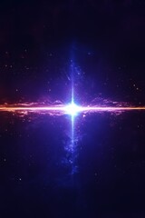 Obraz premium Cosmic Radiance A Celestial Symphony of Light and Color in the Vast Expanse of Deep Space Nebula