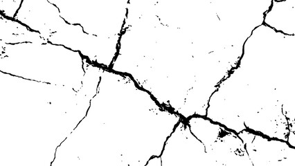 Vector grunge cracked texture Transparent background. Crack texture lines isolated on white background. Grungy, grunge effect, grunge texture, dry land crack effect,

