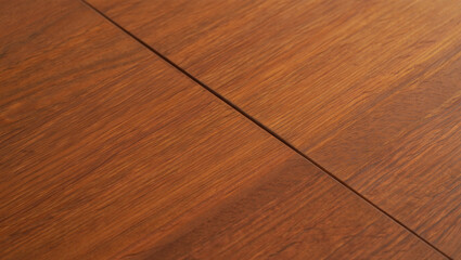 Wooden table top angle view close up. Wooden texture background. Wooden surface mockup for designers.