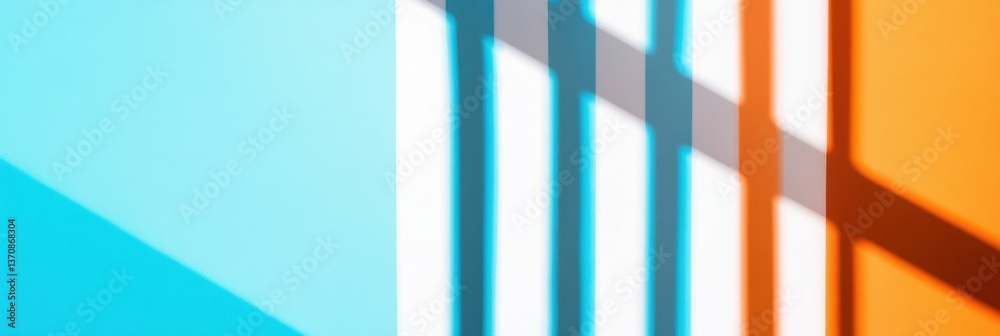 Aufkleber Minimalist Urban Gradient Geometric Color Block Design Exploring Digital Aesthetics, Modern Architectural Visualization and Innovative Visual Communication Strategies