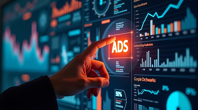 stock market graphs ads