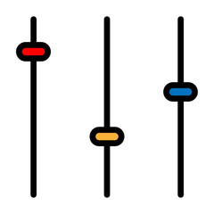 Options Vector Filled Icon Design