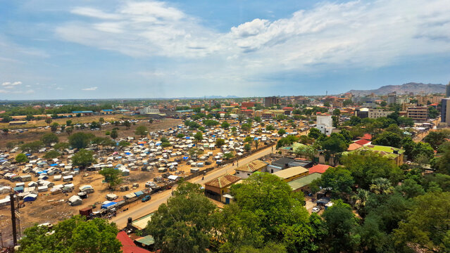 Fototapeta Juba downtown. Juba is the capital city of South Sudan