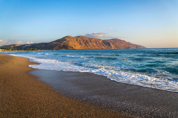 Landscape near Georgioupoli village in Chania regional unit, Crete island, Greece, sunny summer day