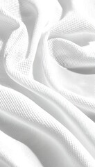 White Fabric Texture Close-up