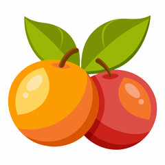 Jenipapo Fruits vector art illustration