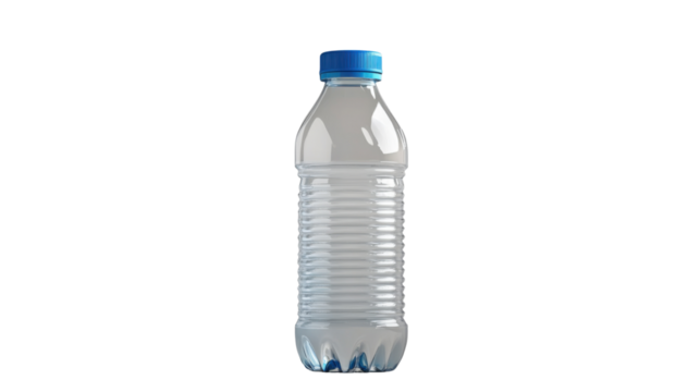 bottle of water isolated on white