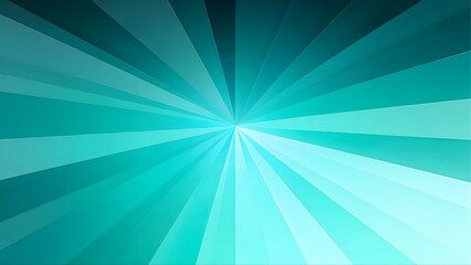 Geometric Teal and Turquoise Design - Abstract Burst Effect