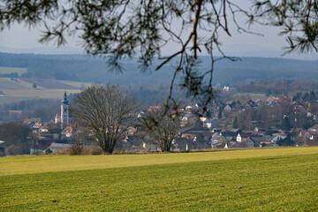 Blick auf Bad Neualbenreuth Bayern nahe Tschechien