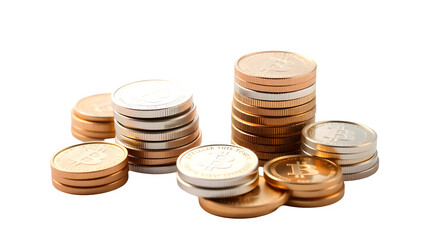 Transparent Coin Stack PNG
