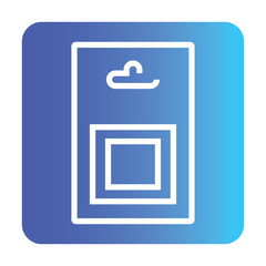 Obraz premium Clear Sachet For Food line black icon. Vector isolated button.