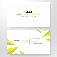 Naklejka premium yellow business crad mockup template