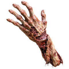 Creepy Zombie Hand Isolated on Transparent Background for Creations