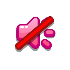 A vibrant, cartoon-style sound off icon. Perfect for games, apps, loot crates, rewards, or in-game purchases. Enhance your UI with this eye-catching present icon