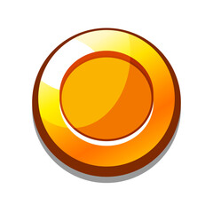 Icon gold coins casual, cartoon-style. Perfect for games, apps, loot crates, rewards, or in-game purchases.