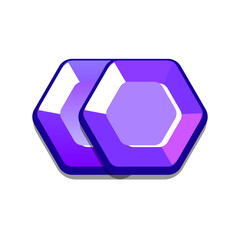 Icon diamonds, gems, casual, cartoon-style. Perfect for games, apps, loot crates, rewards, or in-game purchases.