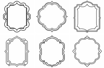 Frame Outline Coloring Page Line Art Drawing