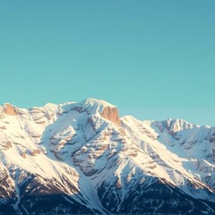snow covered mountains
