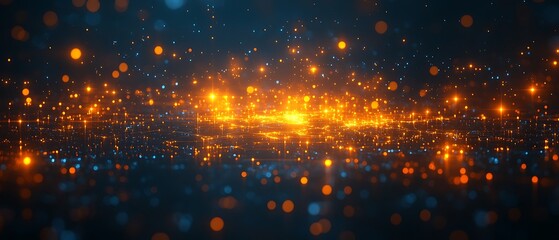 Fototapeta premium Glowing Particle Background.