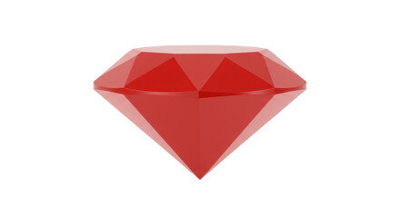 Isolated Red Diamond