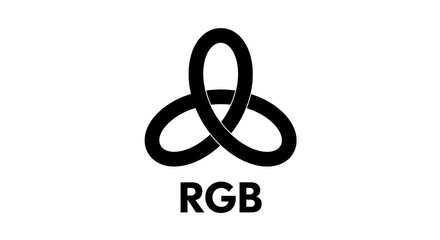 Fototapeta premium Isolated RGB Symbol