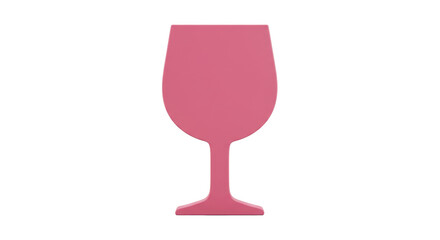 Isolated Wine Glass Silhouette