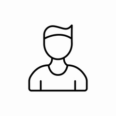 User profile avatar icon vector sign