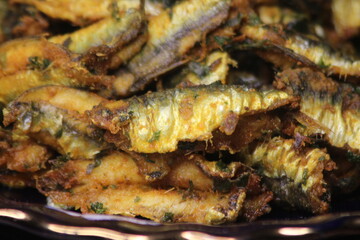 Small Fried Fish Close Up