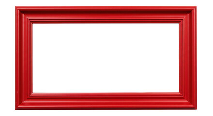 Isolated Red Picture Frame