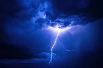 lightning in the sky