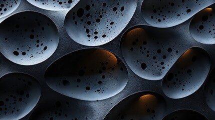 3D realistic black sponge texture high resolution background