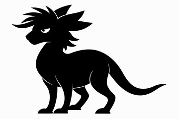 Coloring book silhouette black vector