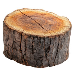 Isolated Wood Log on Transparent Background for Digital Use