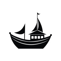 boat silhouette art