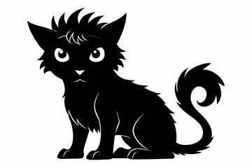 Coloring book silhouette black vector