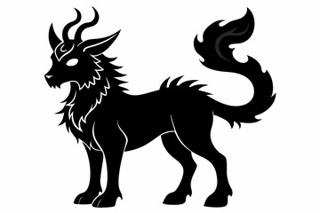 Coloring book silhouette black vector