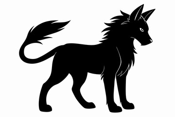 Coloring book silhouette black vector