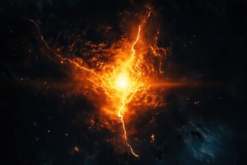 Fototapeta premium fire in the dark