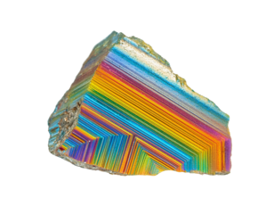 Rainbow-hued gemstone
